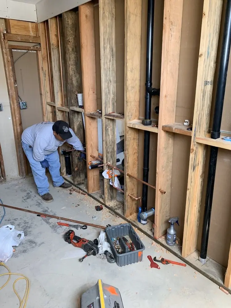 Commercial rough-in plumbing for Commercial Plumbing in Sterling